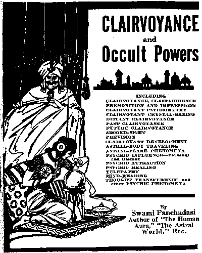 front cover to CLAIRVOYANCE and Occult Powers by Swami Panchadasi